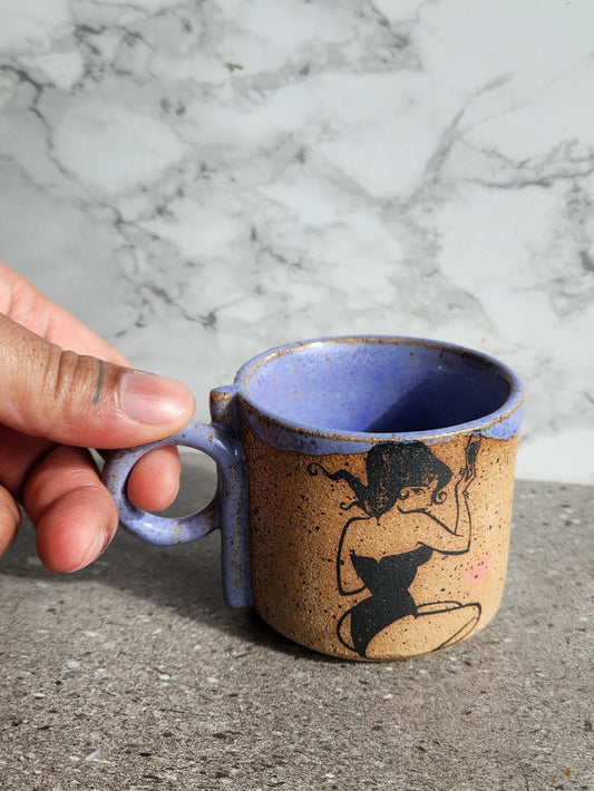 Pinup Espresso Mugs - Tan Speckled